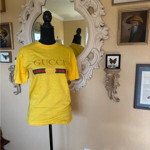 Gucci cosmetic fragrance launch T-shirt